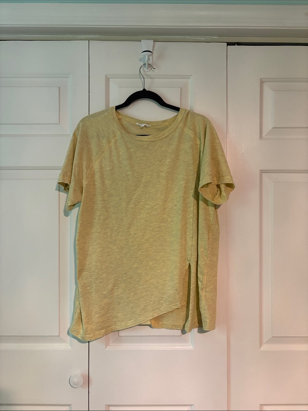 Aemi + Co Light Yellow Short Sleeve Tee